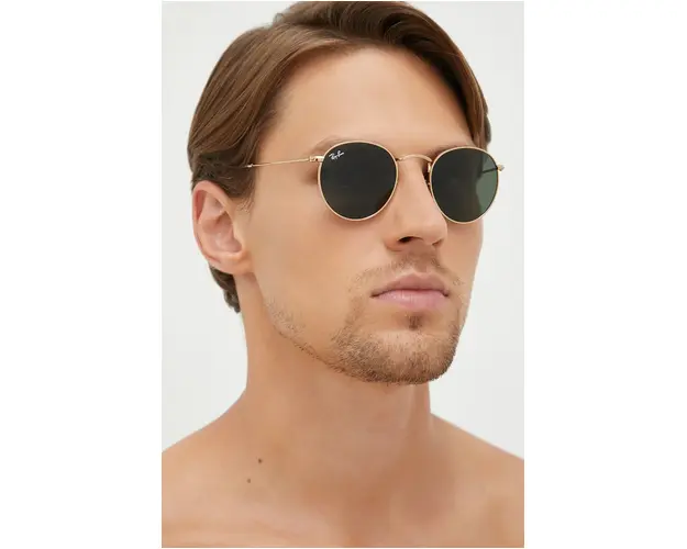 Ray-Ban ochelari barbati, culoarea auriu