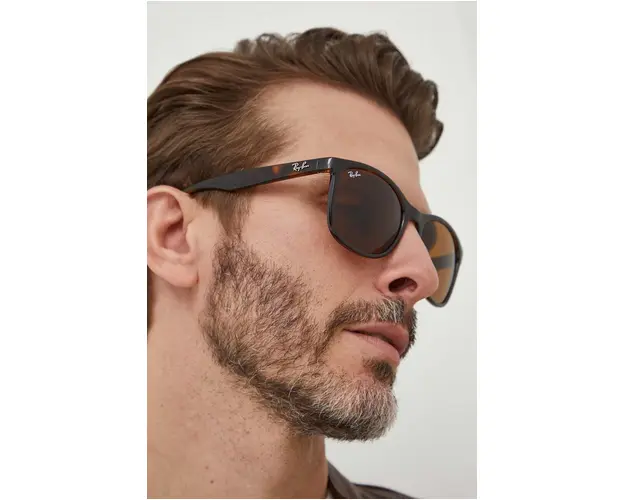 Ray-Ban ochelari de soare barbati, culoarea maro