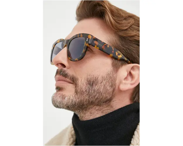 Gucci ochelari de soare barbati, culoarea maro