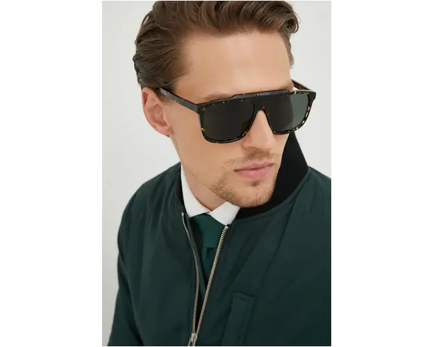 Gucci ochelari de soare barbati, culoarea maro