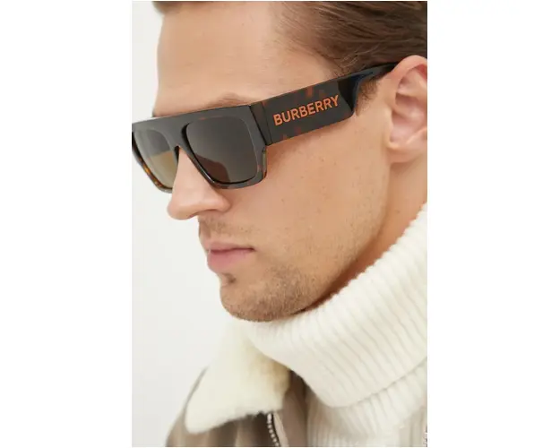 Burberry ochelari de soare barbati, culoarea maro