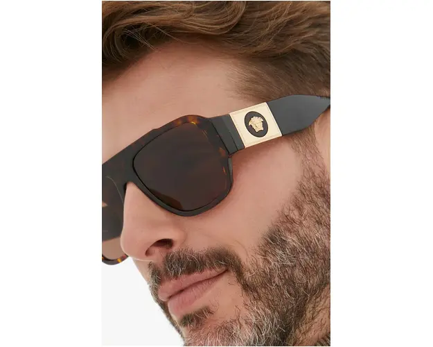 Versace ochelari de soare barbati, culoarea maro