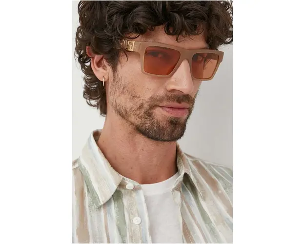 Versace ochelari de soare barbati, culoarea bej