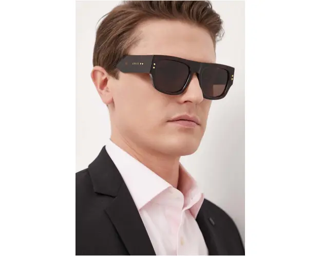 Gucci ochelari de soare barbati, culoarea maro