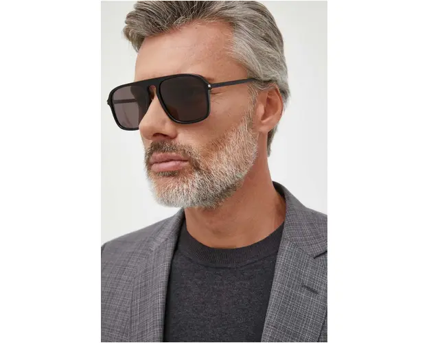 Saint Laurent ochelari de soare barbati, culoarea negru