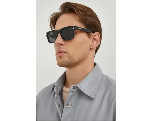 Burberry ochelari de soare barbati, culoarea negru