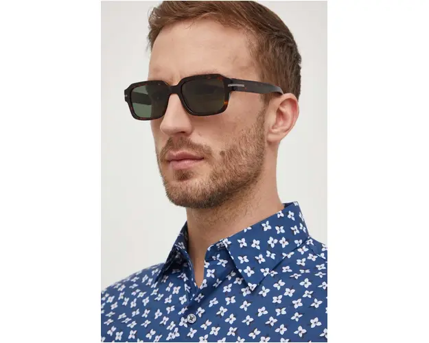 BOSS ochelari de soare barbati, culoarea negru