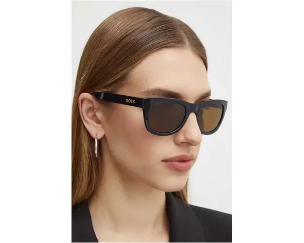 BOSS ochelari de soare barbati, culoarea maro, BOSS 1649 S