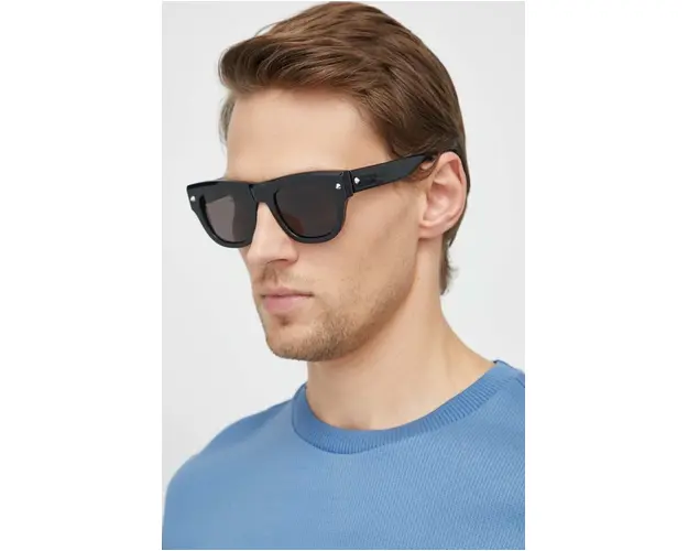 Alexander McQueen ochelari de soare barbati, culoarea negru