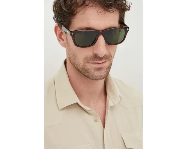 Tom Ford ochelari de soare barbati, culoarea maro, FT1076_5454N