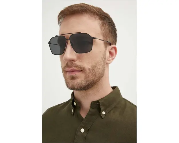 Dolce & Gabbana ochelari de soare barbati, culoarea negru