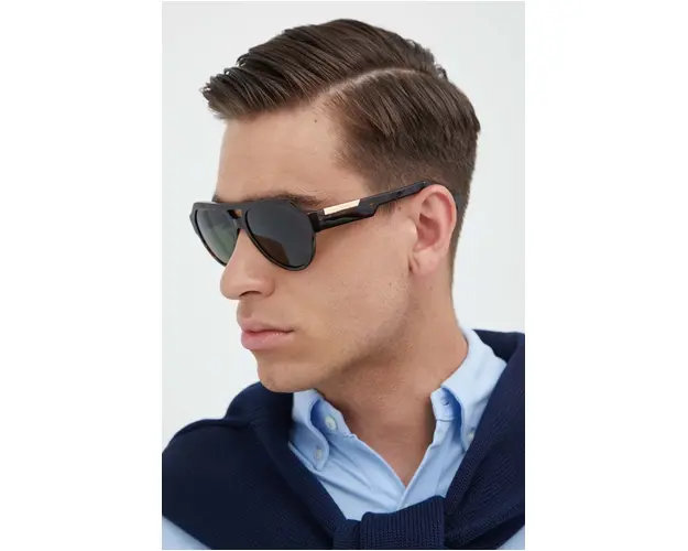 Dolce & Gabbana ochelari de soare barbati, culoarea maro