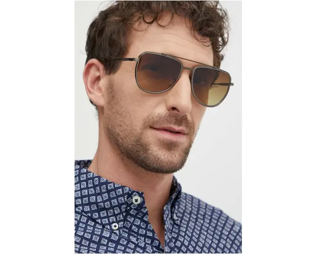 Michael Kors ochelari de soare WHISTLER barbati, culoarea auriu, 0MK1155