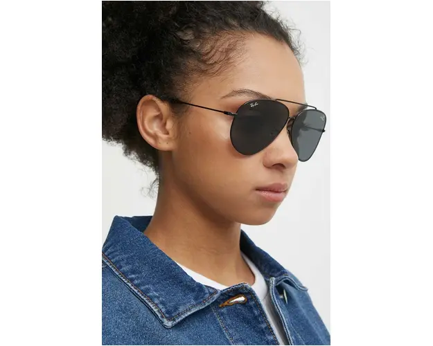 Ray-Ban ochelari de soare 0RBR0101S culoarea negru