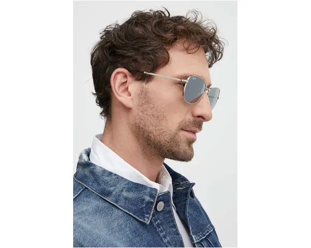 Ray-Ban ochelari de soare culoarea argintiu, 0RB3733