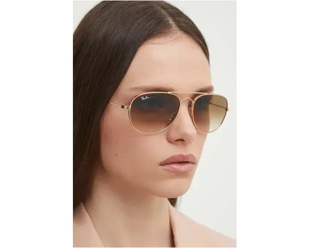 Ray-Ban ochelari de soare culoarea auriu