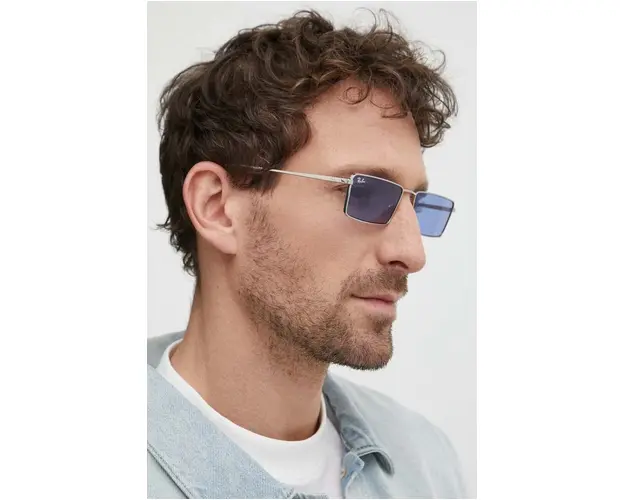 Ray-Ban ochelari de soare culoarea argintiu