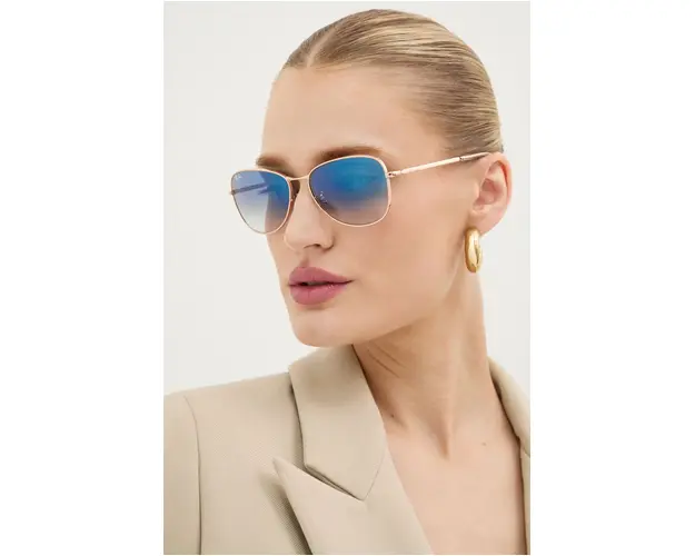 Ray-Ban ochelari de soare culoarea auriu, 0RB3733