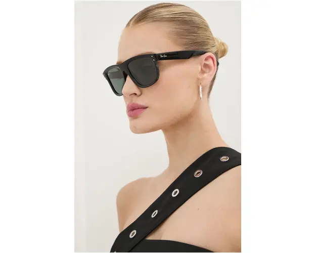 Ray-Ban ochelari de soare BOYFRIEND REVERSE culoarea negru, 0RBR0501S