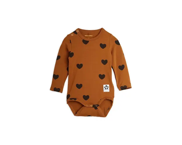 Mini Rodini body bebe culoarea maro