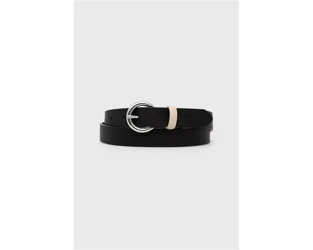 Levi's curea de piele femei, culoarea negru