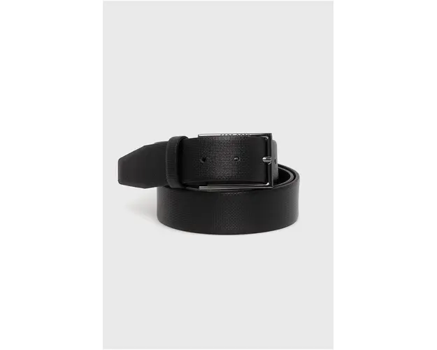 BOSS curea de piele barbati, culoarea negru 50262032