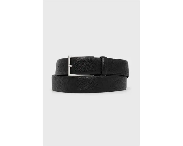 Strellson Curea de piele barbati, culoarea negru