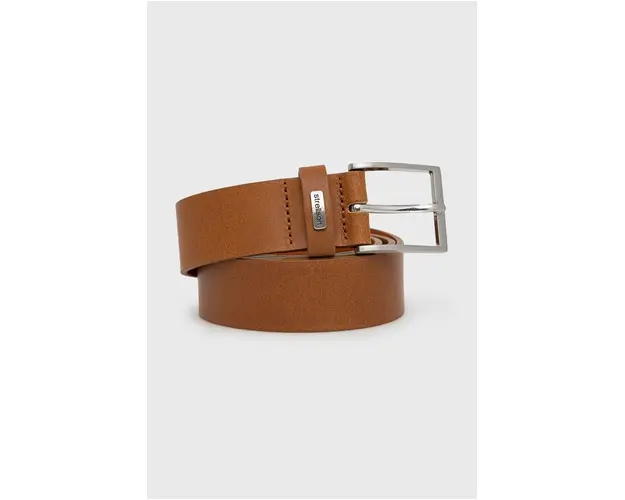 Strellson Curea de piele barbati, culoarea maro