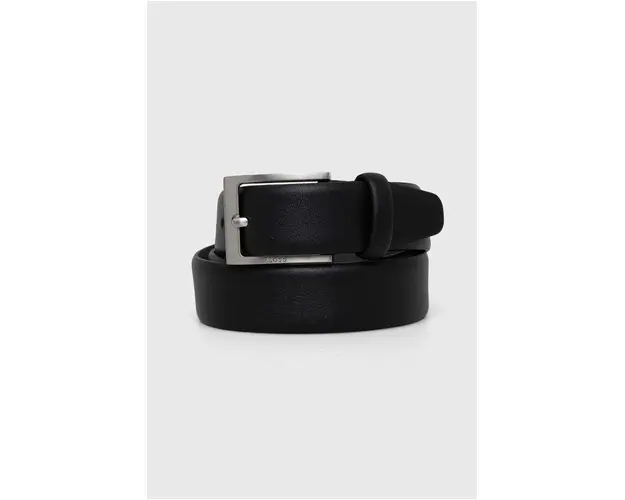 BOSS curea de piele barbati, culoarea negru 50481068