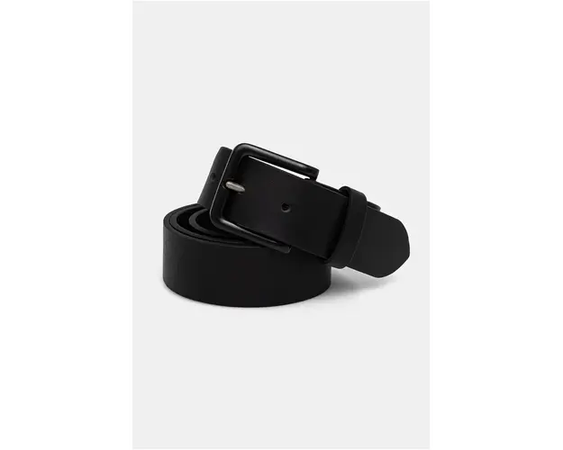 Barbour curea de piele barbati, culoarea negru, MAC0424