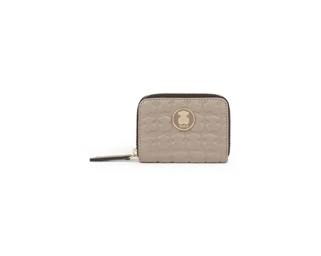 Tous portofel de piele femei, culoarea bej 2001145147