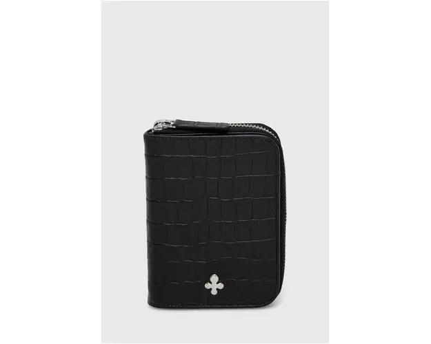 Lilou portofel de piele femei, culoarea negru