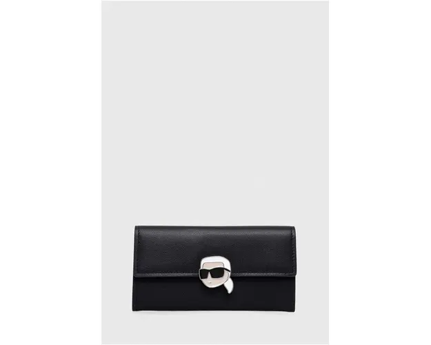 Karl Lagerfeld portofel de piele femei, culoarea negru