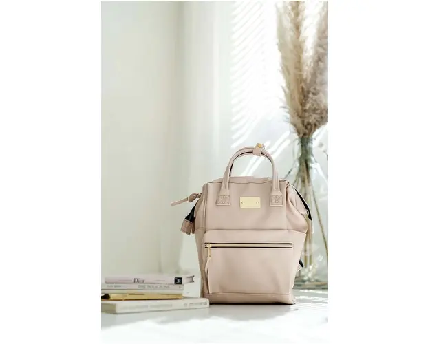 La Millou rucsac Dolce Vita Pure VENICE BEACH culoarea bej, mare, neted