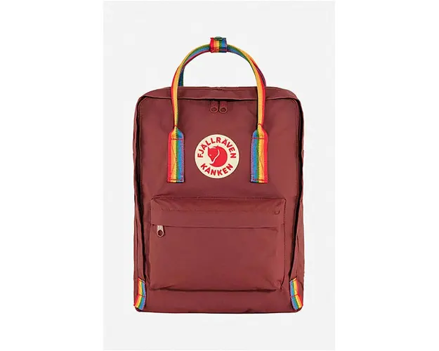 Fjallraven rucsac Kanken Rainbow culoarea rosu, mare, cu imprimeu F23620.326.907-326