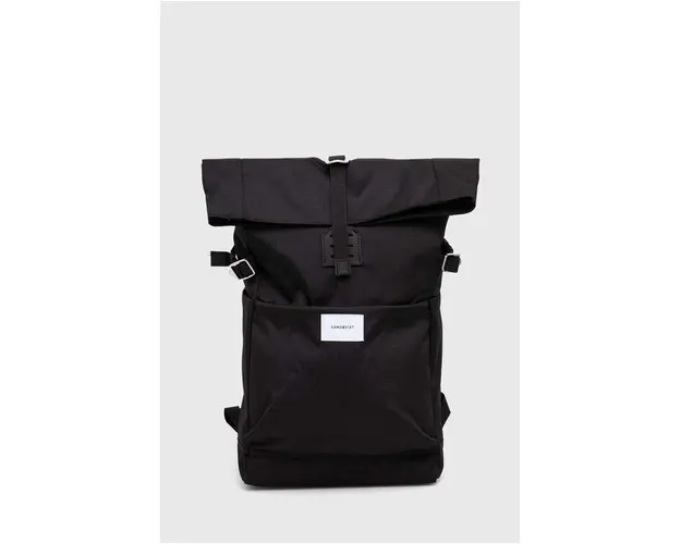 Sandqvist rucsac SQA1496 Ilon culoarea negru, mare, uni SQA1496-BLACK