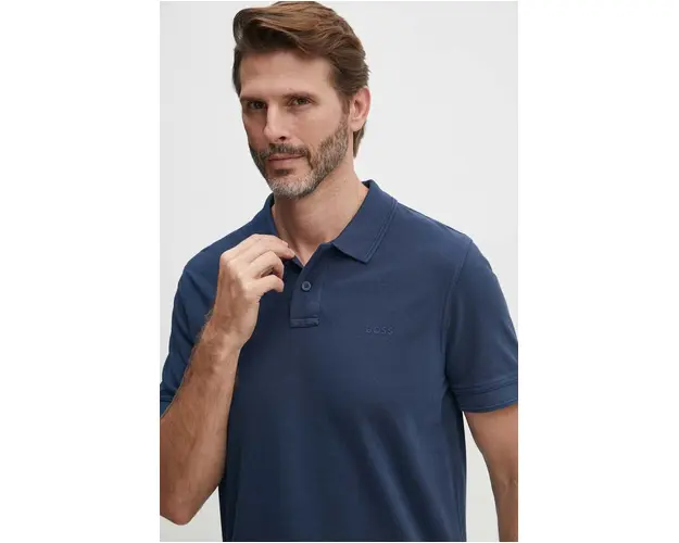 Boss Orange polo de bumbac neted, 50507813