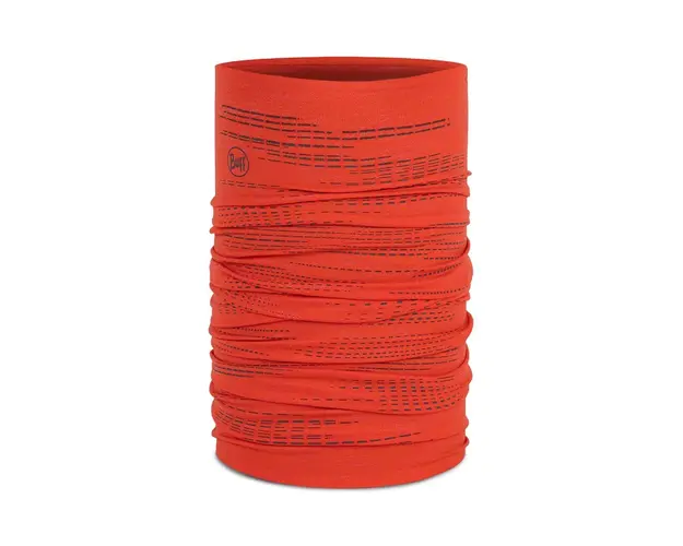 Buff fular impletit Reflective DryFlx culoarea portocaliu, modelator