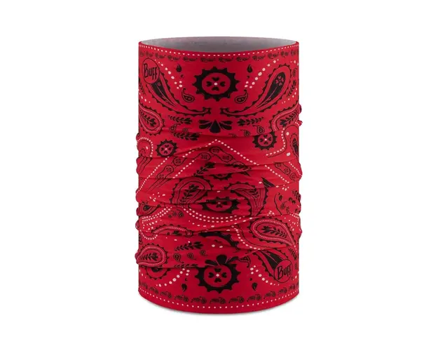 Buff fular impletit Original Ecostretch culoarea rosu, modelator