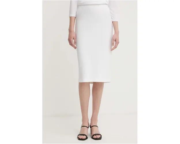 Joseph Ribkoff fusta culoarea alb, midi, creion, 163083