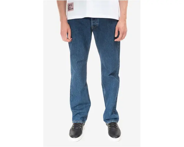 Wood Wood jeans din bumbac Al Rigid Denim Straight Fit 12235804.7051-LIGHTRI