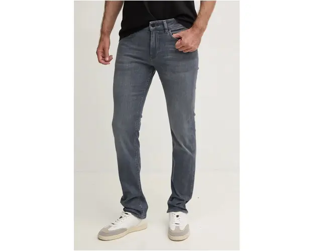 BOSS jeansi barbati, culoarea gri, 50470490