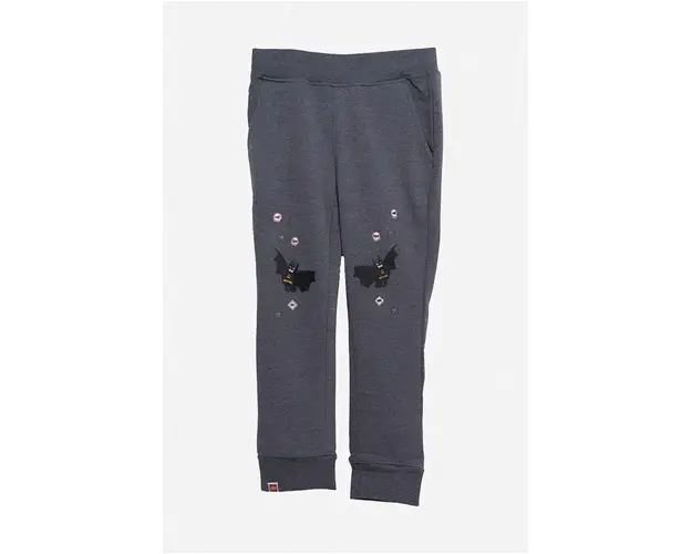 Lego pantaloni de trening din bumbac pentru copii culoarea gri