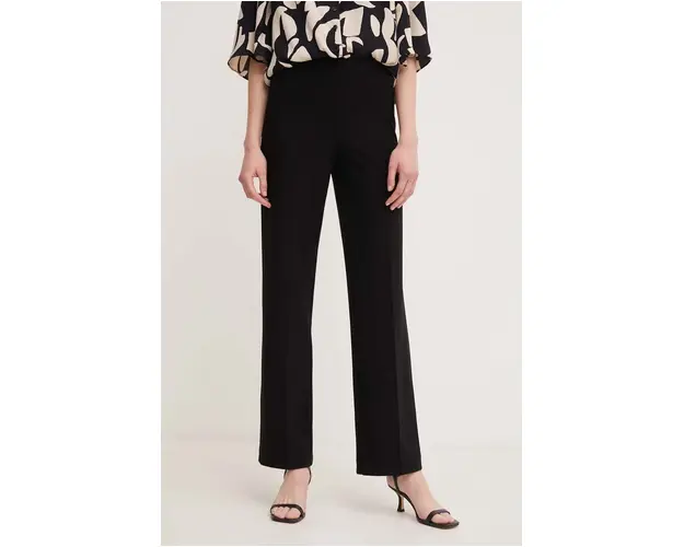 Joseph Ribkoff pantaloni femei, culoarea negru, drept, high waist, 153088