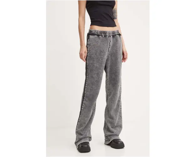 Diesel pantaloni de trening AWSB-DELANEY-HT51 culoarea gri, neted, A15440.0BNDC