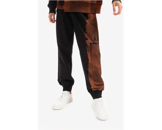 A-COLD-WALL* pantaloni de trening din bumbac Collage culoarea negru ACWMB097.-MIDGREY