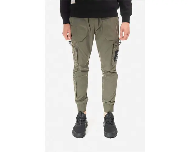 Alpha Industries pantaloni barbati, culoarea verde, cu fit cargo 108203.142-green
