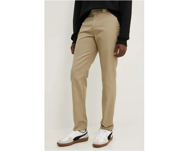 Dickies pantaloni barbati, culoarea bej, mulata 872.KHK-KHAKI