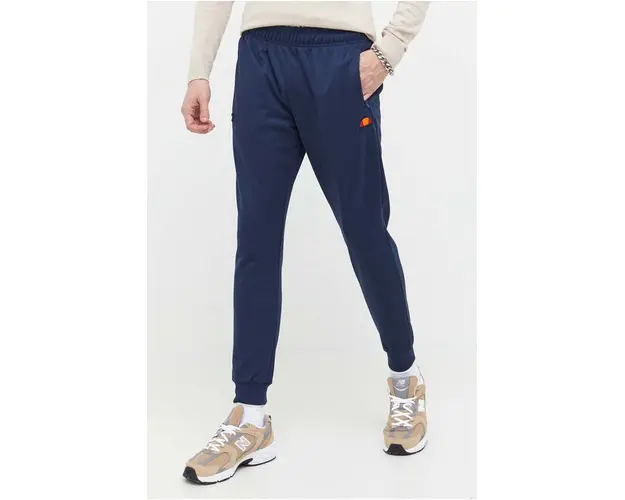 Ellesse pantaloni de trening culoarea albastru marin, neted