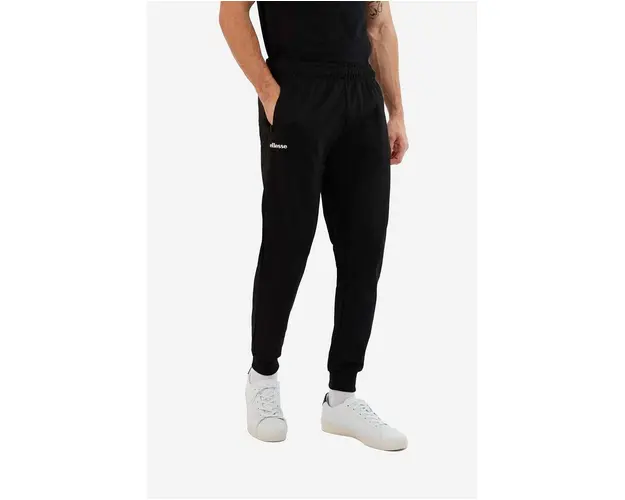 Ellesse pantaloni de trening culoarea negru, neted SHR04351-BLACK